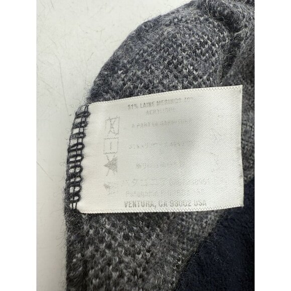 PATAGONIA Beanie Snowflake Winter Hat Black Gray Unisex Wool Blend One Size ALL - Picture 5 of 6